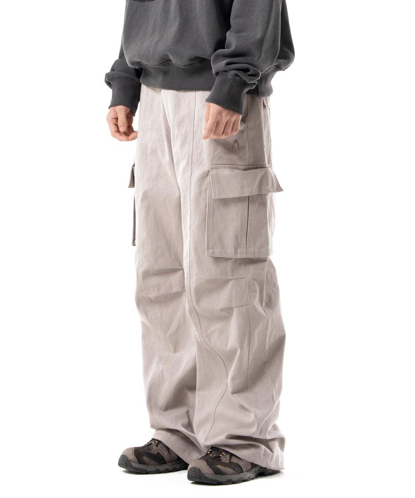AAKAM Pigment Cargo Pocket Pants (Gray)