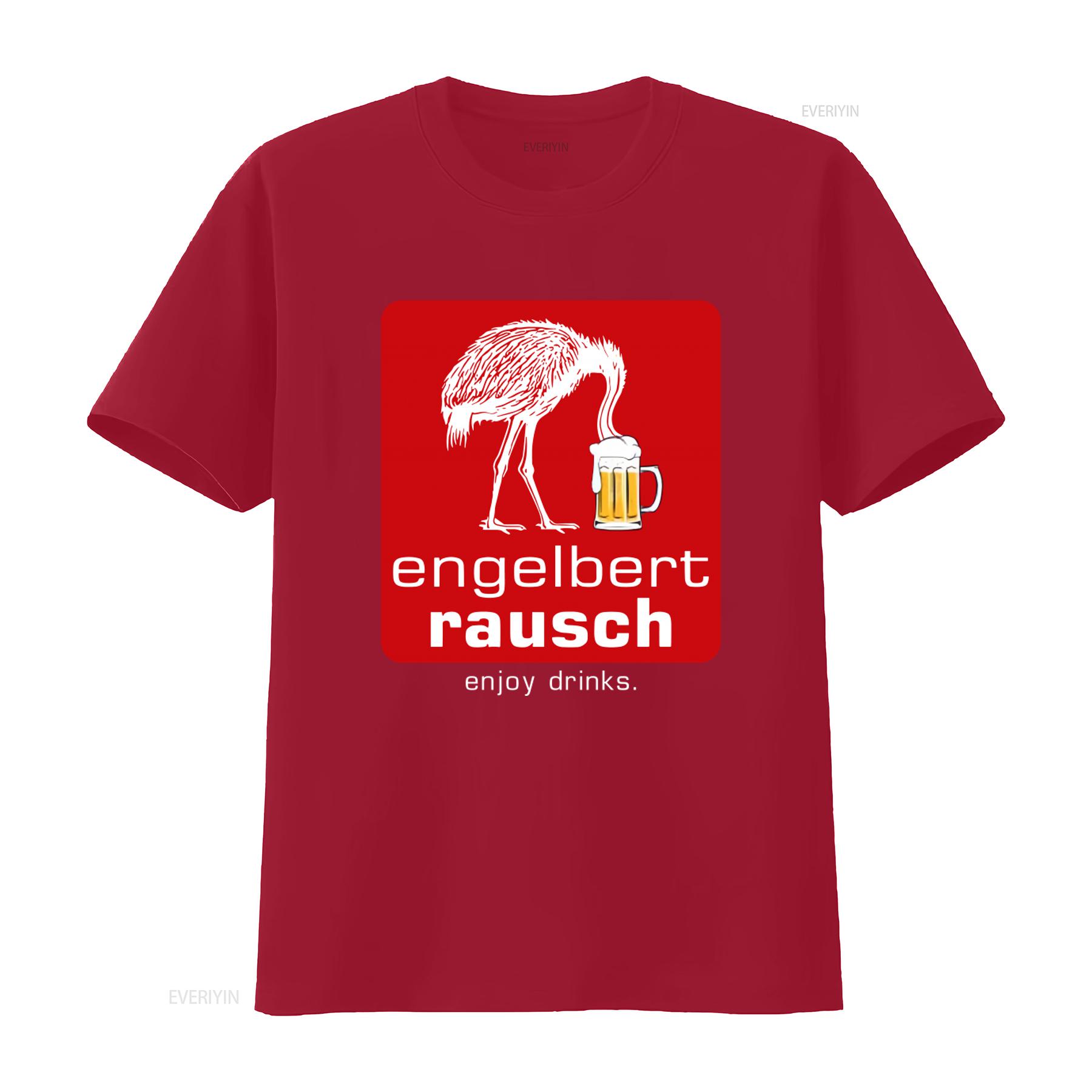 

Engelbert Rausch Beer T Shirt Funny Idea Parody with Enjoy Drinks Motif Perfect for Lovers vintage Washed graphic Unisex Casual S