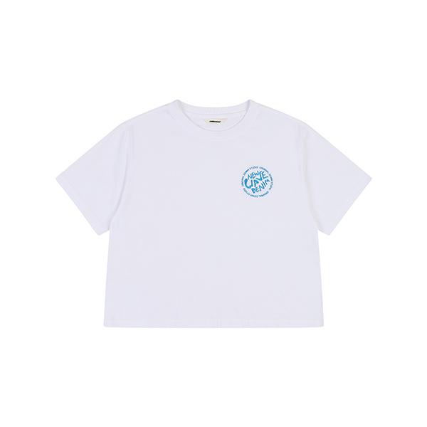 Jambangi Women'S) Cropped Short Sleeve T-Shirt With Embroidery Details
