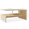  Coffee Table 90x59x42 Cm Wood-based Material, Oak Color