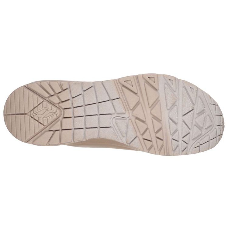 Skechers Uno Stand On Air Cuero Deportivo Cómodo Moda Caña Baja Estilo de Vida Zapatos Casuales Zapatilla de Mujer Marrón 73690-SND