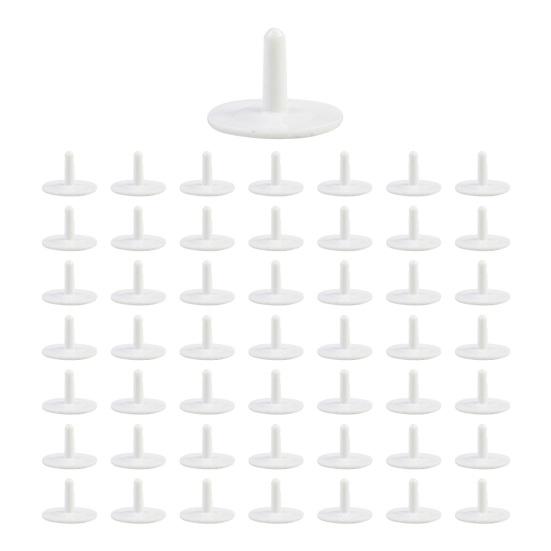 50 stk golfballmarkører Bulk ballposisjonsmarkører Flerfarget plast flat runde posisjonsmarkører Lett golftilbehør