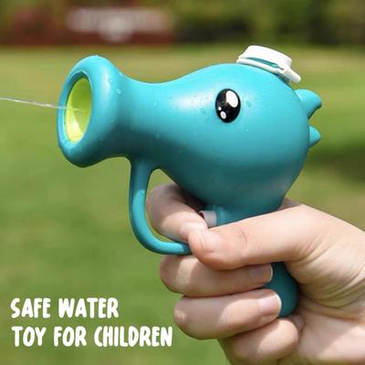 Cartoon Pea Shooter Water Squirter for Kids Plant Zombie Style Summer Spray Toy Handheld Splash Toy for Pool Beach