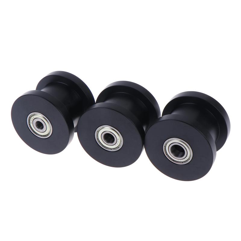 Double Bearing H Groove Flat Bottom Groove Wheel Width 25 Nylon Roller Guide Wheel Moving Pulley H6/H8/H10*50*40