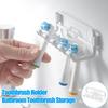 Electric Toothbrush Head Holder No Drilling Wall Mount Free Standing Bathroom Wall Countertop Toothbrush Head
