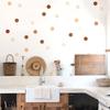 Brown Pink Polka Dot Baby Room Wall Stickers for Kids Room Nursery Room Kindergarten Wall Decals Bohemian Style Home Decoration