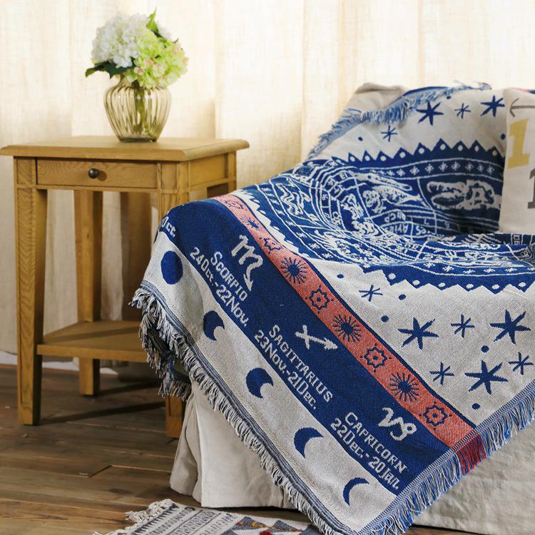 

Жаккардовое нескользящее полотенце для дивана, двухстороннее покрывало, универсальное полотенце для дивана Four Seasons, в комплект входит покрывало из ткани для полотенец 90x90cm 1pcs