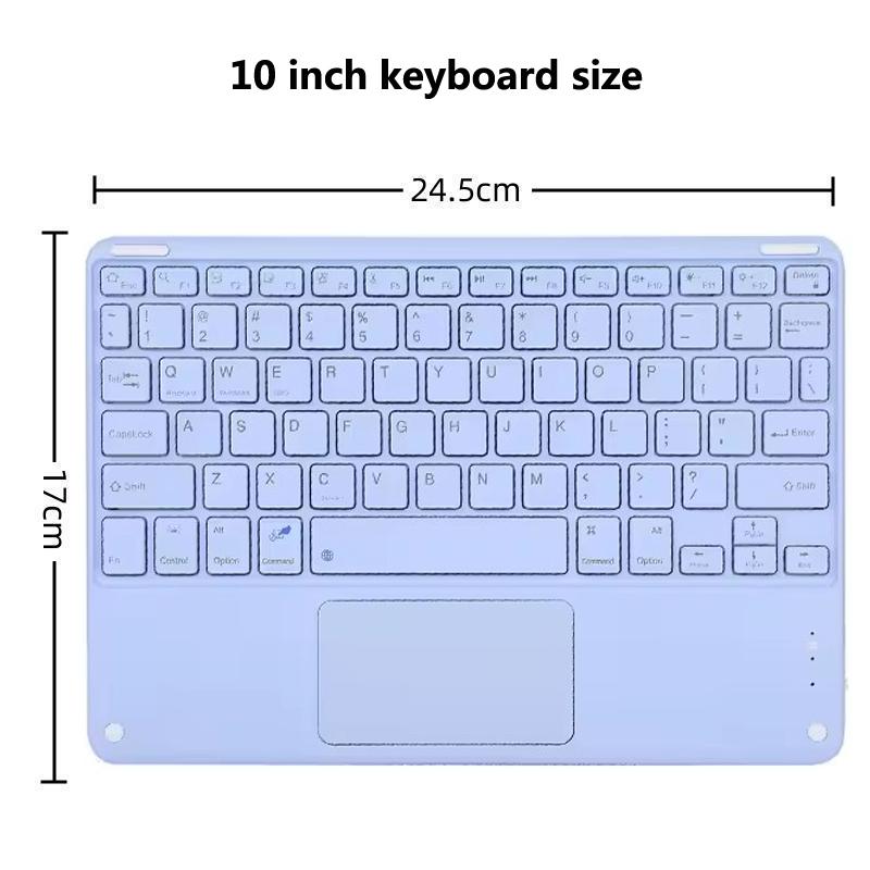 Universelle Touch-Tastatur für iPad Air 13 11 M3 11. Gen Tablet-Tastatur für Samsung Galaxy Tab S10 Ultra Bluetooth-Tastatur