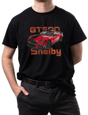 Mustang Shelby GT500 Vintage American Muscle Cars TShirt Summer Cotton Short Sleeve ONeck Mens T Shirt New S3XL
