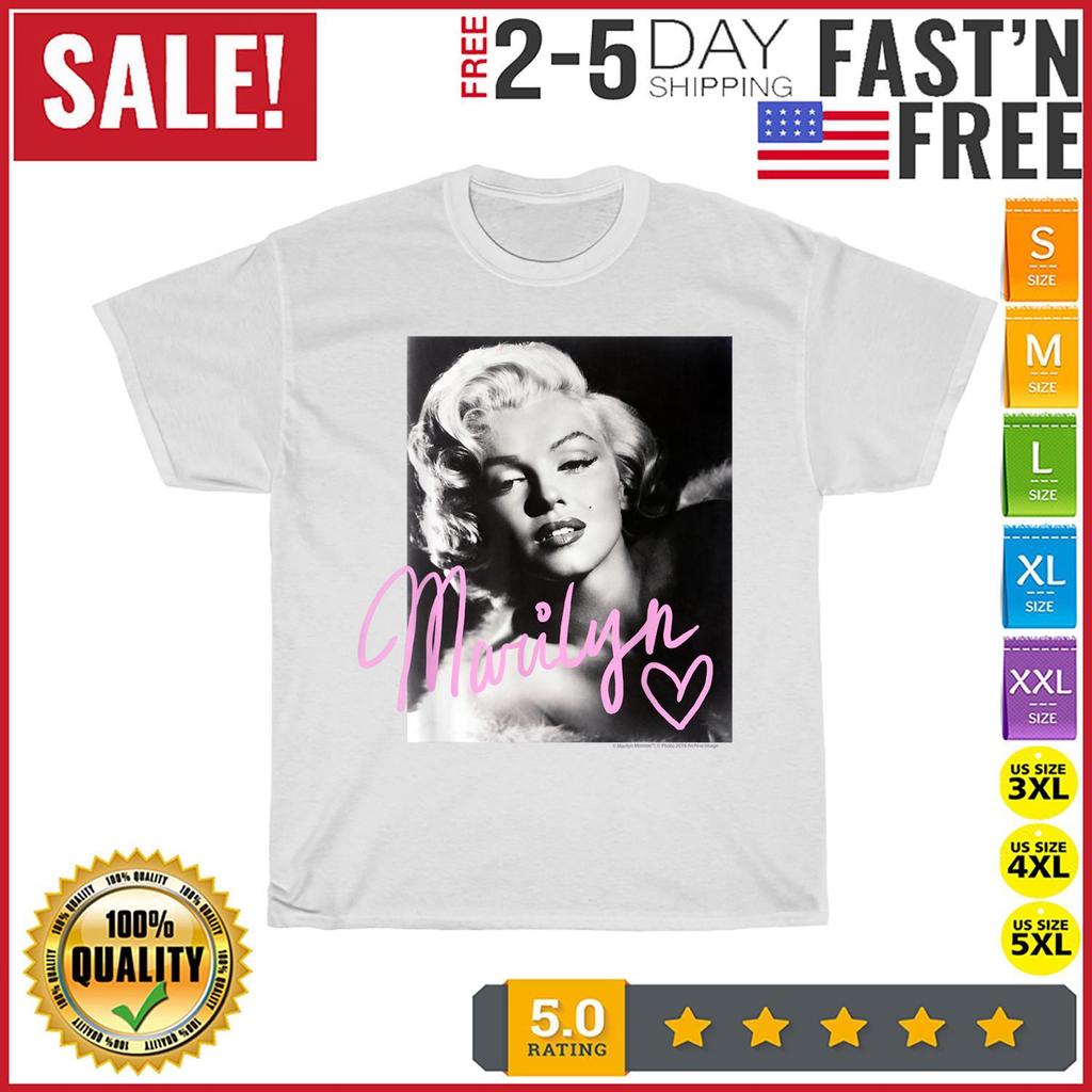 Marilyn Monroe Vintage T Shirt Mens Womens Tees Top Men Fashion 2023 Women T Shirt Mens Womens Tees Top Short Sleeve NEW