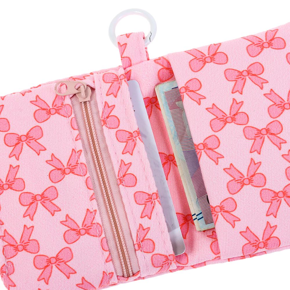 Bowknot Printing Bowknot Printing Wallet Linen Card Bag Creative Storage Bag