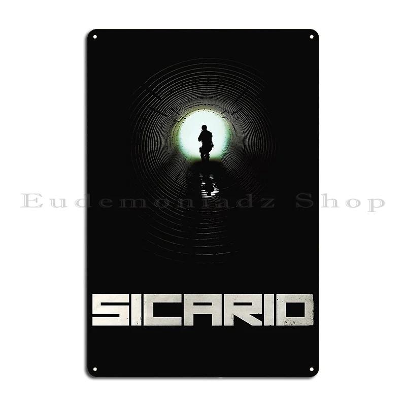 Sicario Metal Signs Rusty Wall Cave Bar Cinema Custom Tin Sign Poster 20x30cm(7.8x11.8inch)