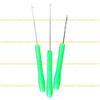 3Pcs Baits Boilie Drill Stringer Hook Needle Portable Fishing Splicing Needle Baits Drill Needle Baiting Rig Needle