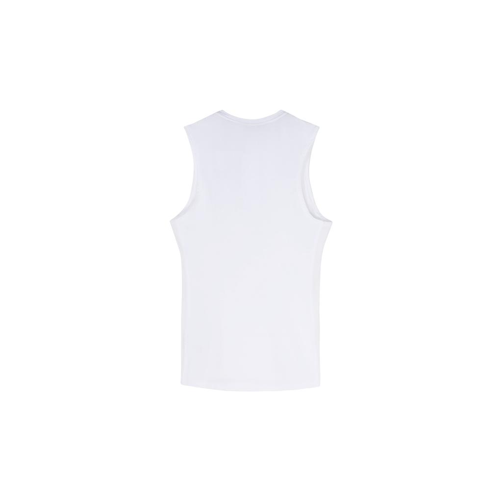Nike Tank Tops Men's White Crew Neck Moderate Straight Fit BV5601-100