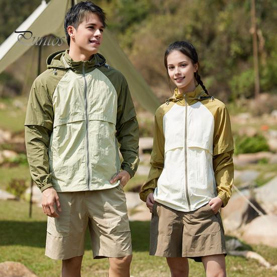 

Унисекс солнцезащитное пальто со съемными полями, рукавами на молнии, куртка с капюшоном и защитой от ультрафиолета, лоскутное цветное быстросохнущее рыболовное пальто 3XL темно-серого