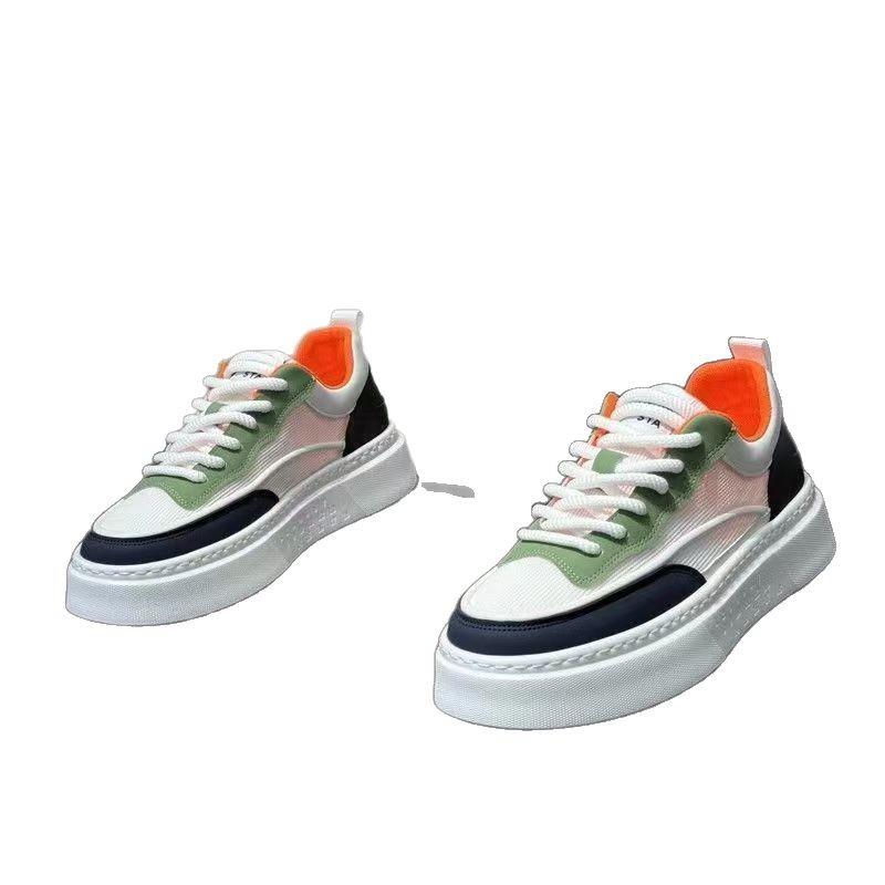 Men's Shoes Spring New Breathable White Shoes Sports Casual Shoes Men's Trendy Niche Non-slip Wear Resistant Shoes