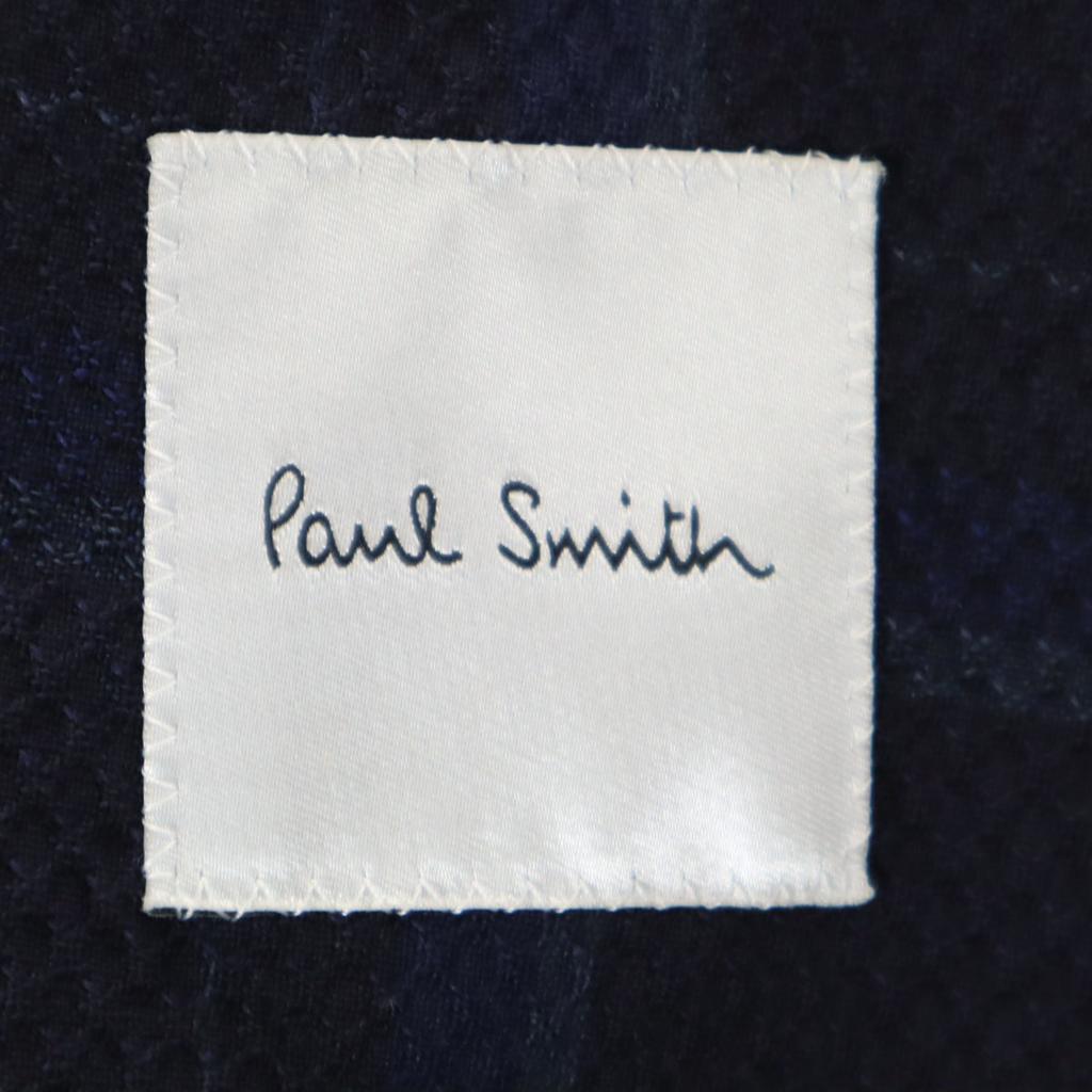 Paul Smith made in Japan Check Pattern tailored jacket M Navy Ancon Men's Used