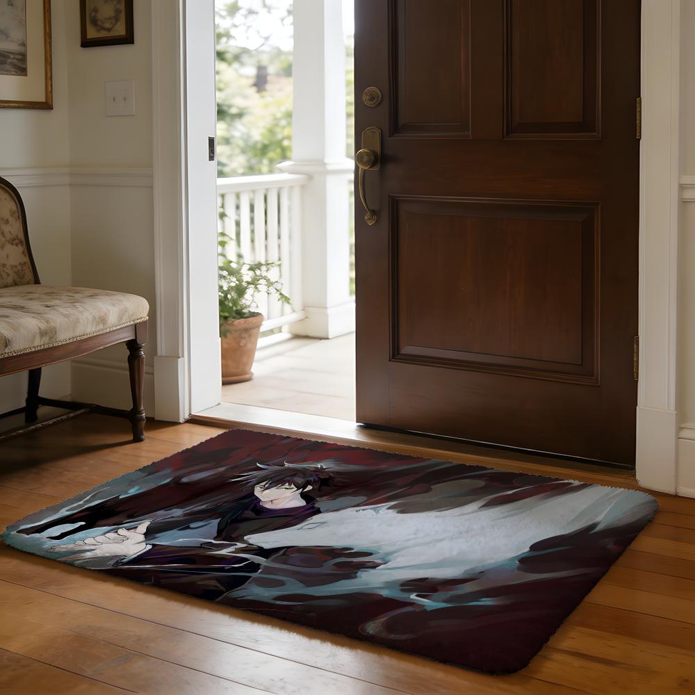 MMegumi Fushiguro Floor Mat Soft Flannel Absorbent Mat Non-Slip Rug Home Bedroom Bathroom