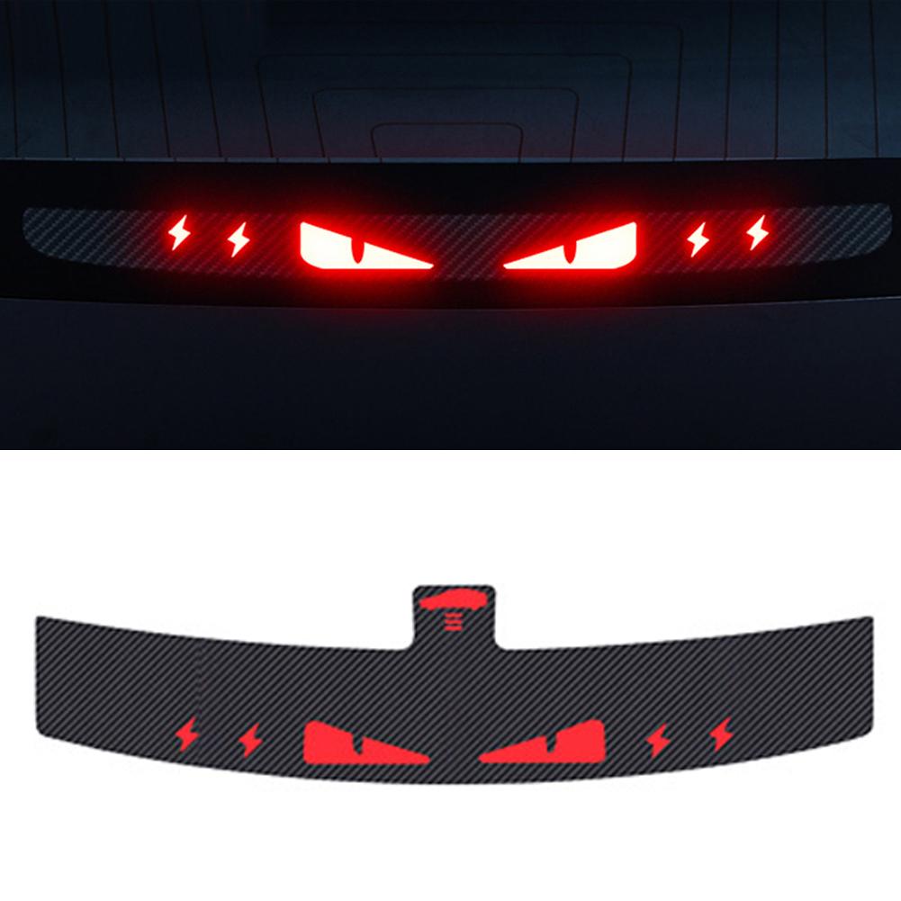 Lampa Spate Montată Sus pentru Mașină, Lampă de Frână, Placă de Proiecție Frână Mașină, Decal Moale din PVC, Embleme Autocolante Lampă Spate Superioară pentru Tesla Model 3 Highland
