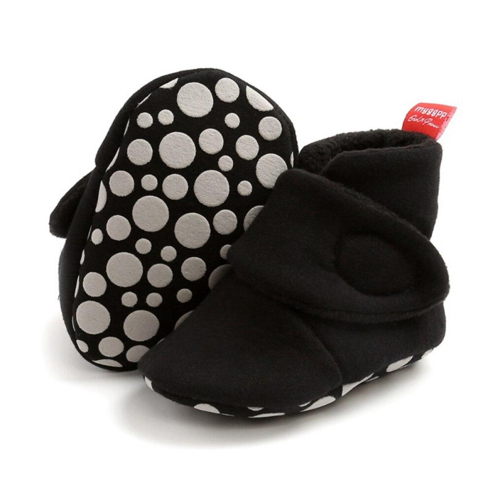 Baby Plysj Varme Walking Sko Baby Solid Baby Sko Baby Vinter Varme Sko