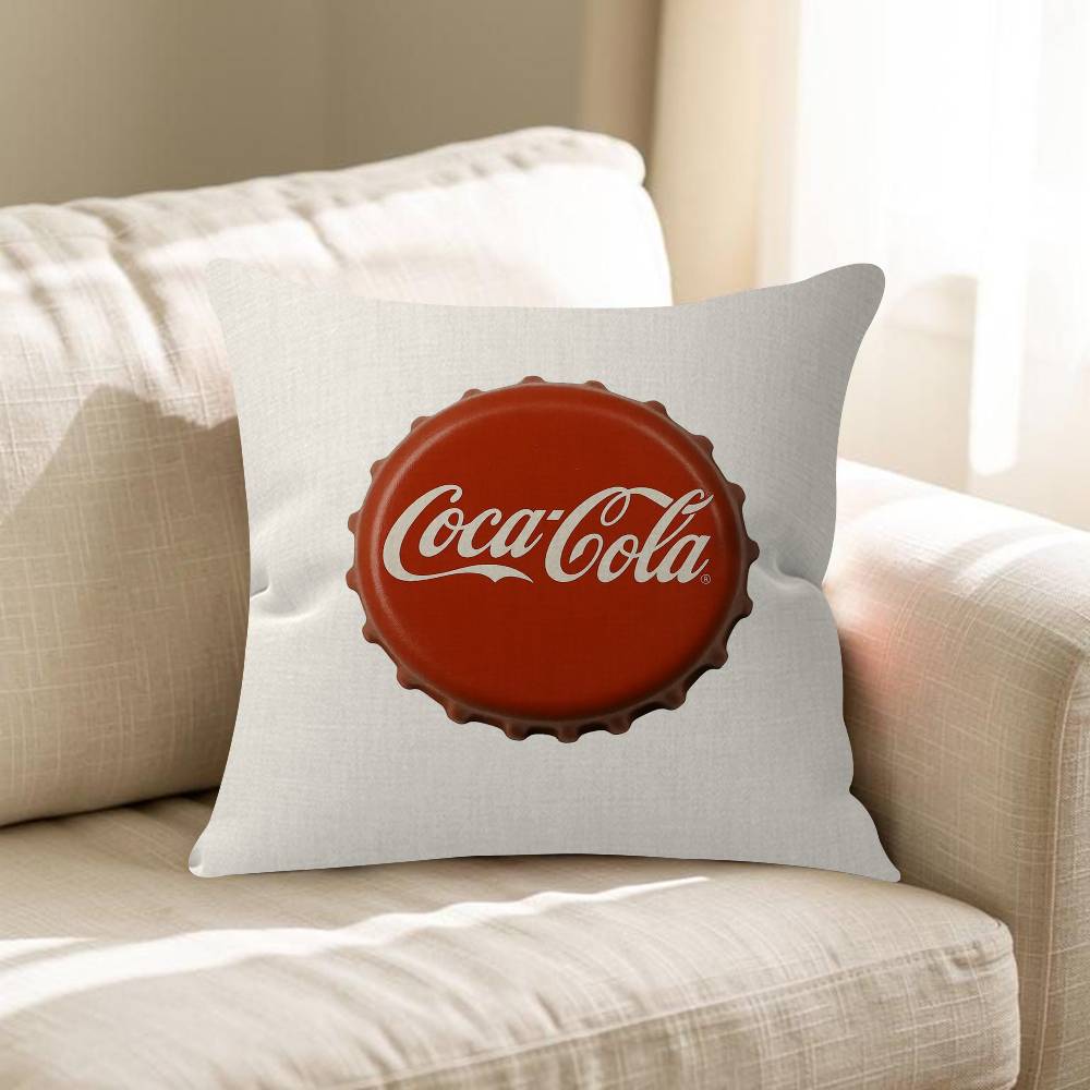 Soda Water CCocaCCola Personalized Pillow Cover Kids Bedroom Wild Party Decor Pillowcase Kid Birthday Shower Gift