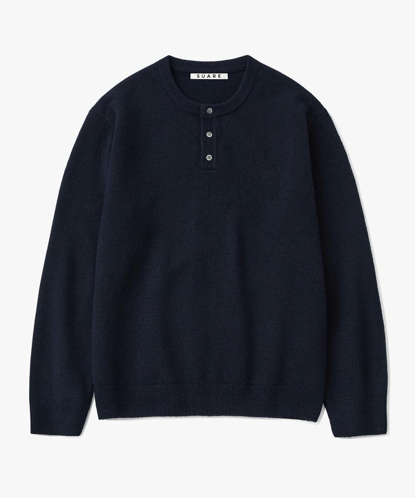 SUARE Daily Henley Neck Knit - 5 Colors