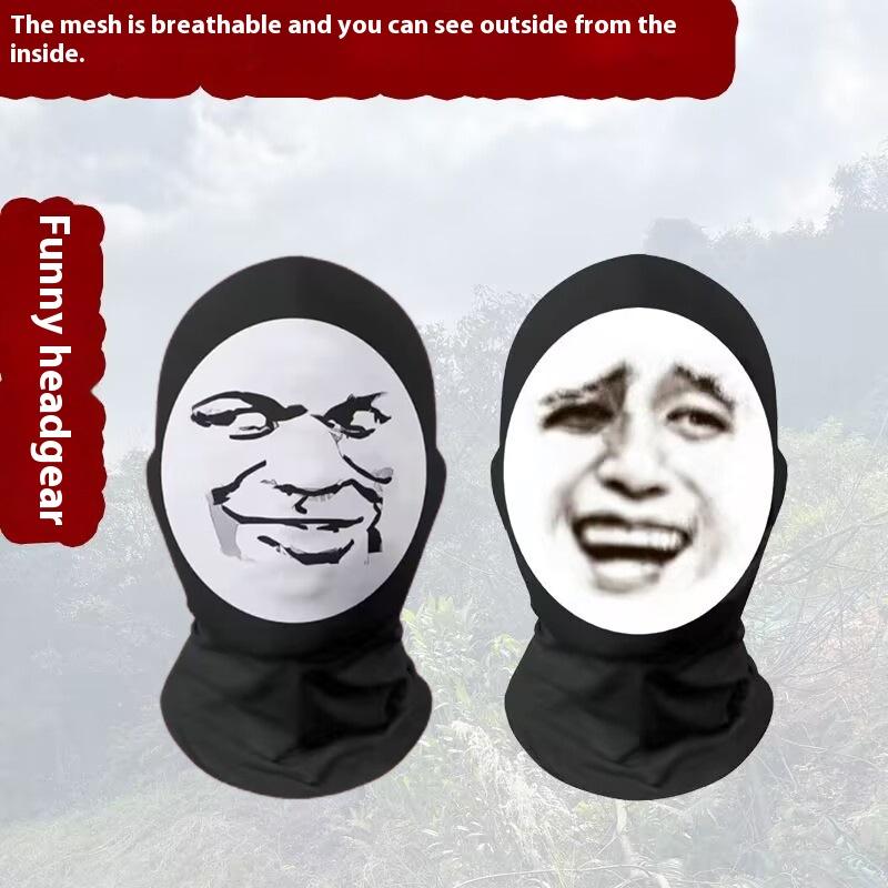 1/2Pcs Bandana Tube Neckchief Gaiter Printed Headgear Cover Head Scarf Headband Funny 3D Seamless Magic Celebrity Face Mask