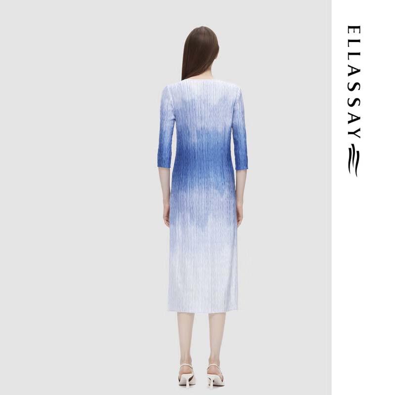 ELLASSAY New Chinese Artistic Mid-length Dress