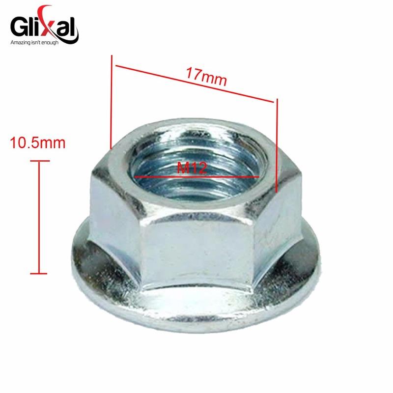 Glixal GY6 50cc 125cc 150cc Front Variator Nut for 139QMB 1P39QMB 152QMI 157QMJ Chinese Scooter Moped ATV Go-Kart Engine (2 Pcs)