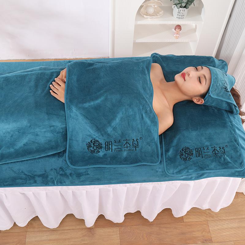 Salon-Specific Towels Skin Management Bed Sheets Soft Breathable Absorbent Bath Skirts Head Wrap Large Towels Five-piece Set