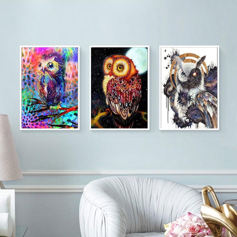 Diamond Painting Animals Full Round Diamond Embroidery Sale Diamond Mosaic Owl Picture Of Rhineston