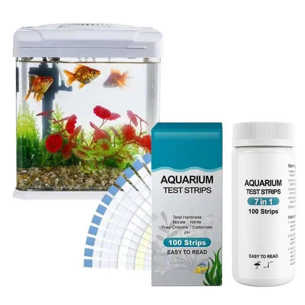 100Pcs 7 In 1 Aquarium Test Strips