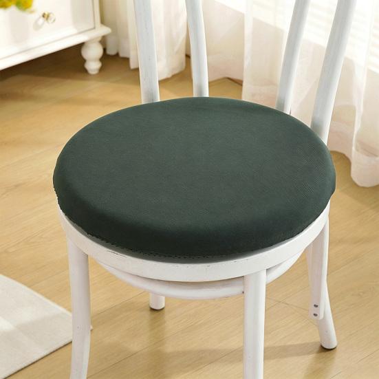 Non Slip Seat Pad with Straps Memory Foam Chair Cushion, Thickened Dining Straps, Soft Velvet Fleece Cushion Non-Slip Backing, Washable for