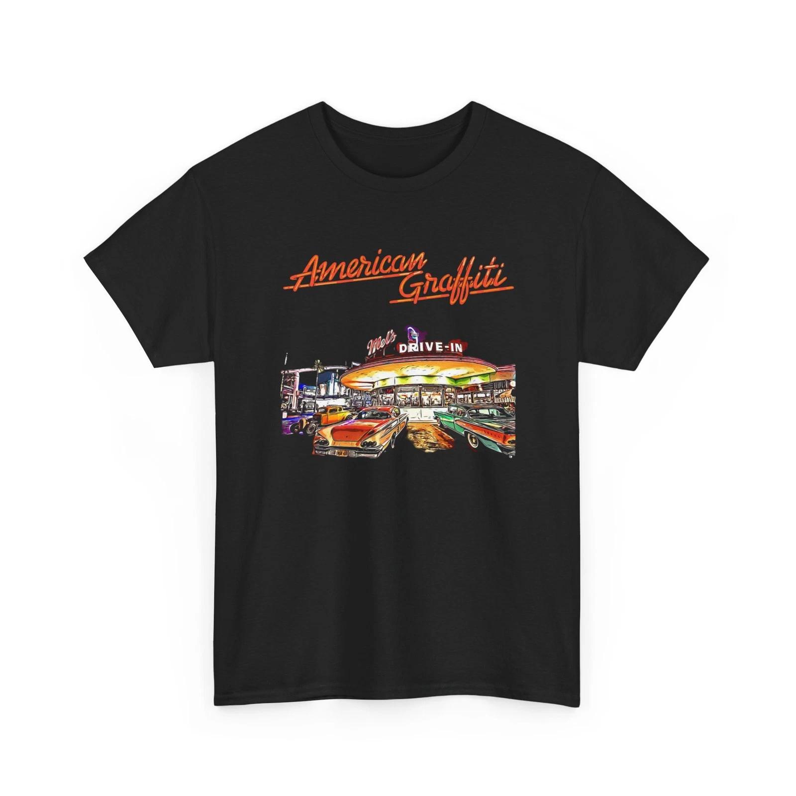 American Graffiti Printed T shirt 1973 Movie Classic Pop Culture Collectible S