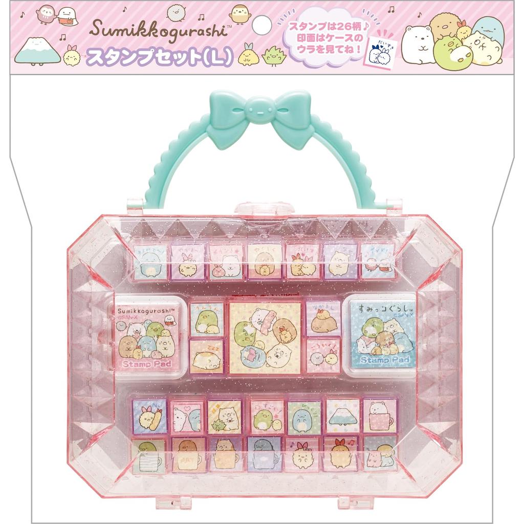Sumikko Gurashi Stamp Set Pink FT75202 H165 x W160 x D45mm San-X (L)