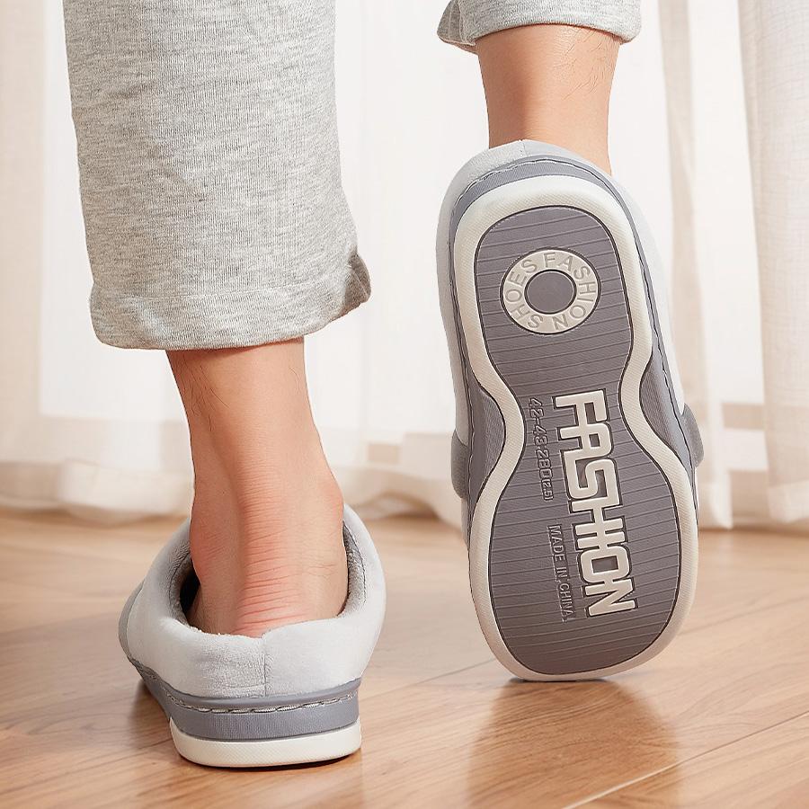 Flanelové pantofle pánské Kostkované TPR podrážka teplé paměťová pěna měkké domácí pantofle zima pohodlné protiskluzové vysoká kvalita domů s podporou klenby