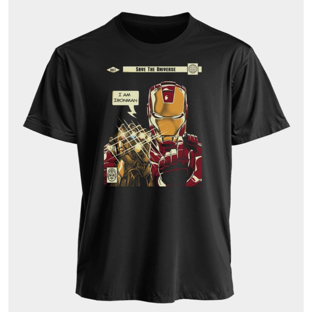 

Men s and Women s T-shirts Iron Man Summer American Spring and Autumn New Oversized Sporty Casual Short-sleeved - Men s Summe... S разноцветный