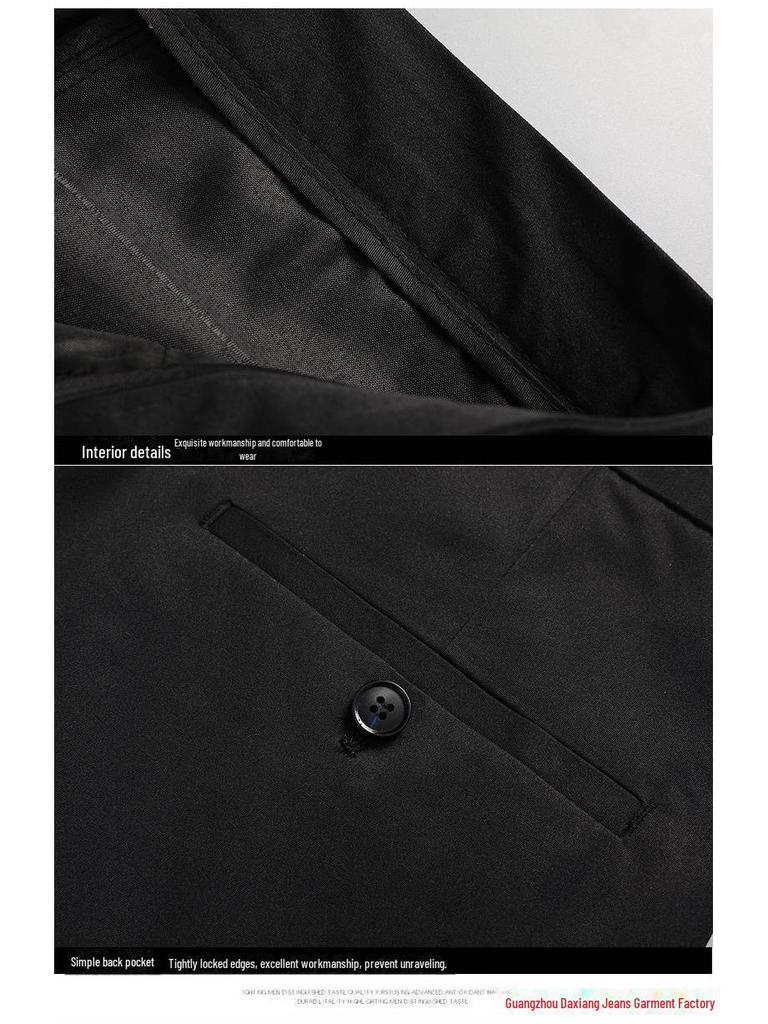 Frühling/Sommer 2025 Herren Elastische Slim Straight Hose - Mittleres Alter & Junge Business Casual Style