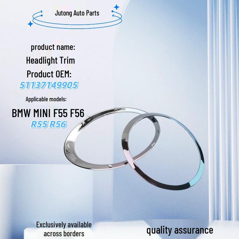 Chrome Bright Headlight Trim for BMW MINI F55/F56/R55/R56 Left