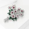 Elegant Rhinestones Daisy Flower Brooch for Women and Men Unisex Accessories Lapel Accessory for Everyday Outfits