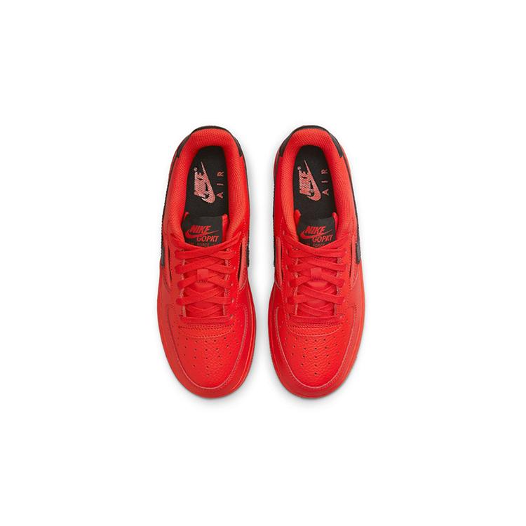 New Nike Air Force 1 Low Mesh Pocket Habanero Red GS DH9596-600