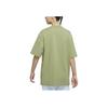 Jordan Logo Round Neck Pullover Short Sleeve Drop Shoulder T-Shirt Women T-Shirt Olive-Green DM5308-399