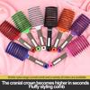 Scalp Massage Comb Bristle Nylon Rubber Handle Vent Detangle Brush for Curly Hair Women & Men Hairdressing Tools
