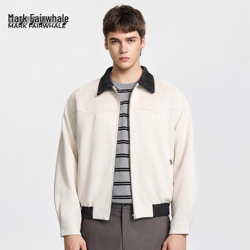 Mark Fairwhale Herren Wildlederähnliche Colorblock Reversjacke