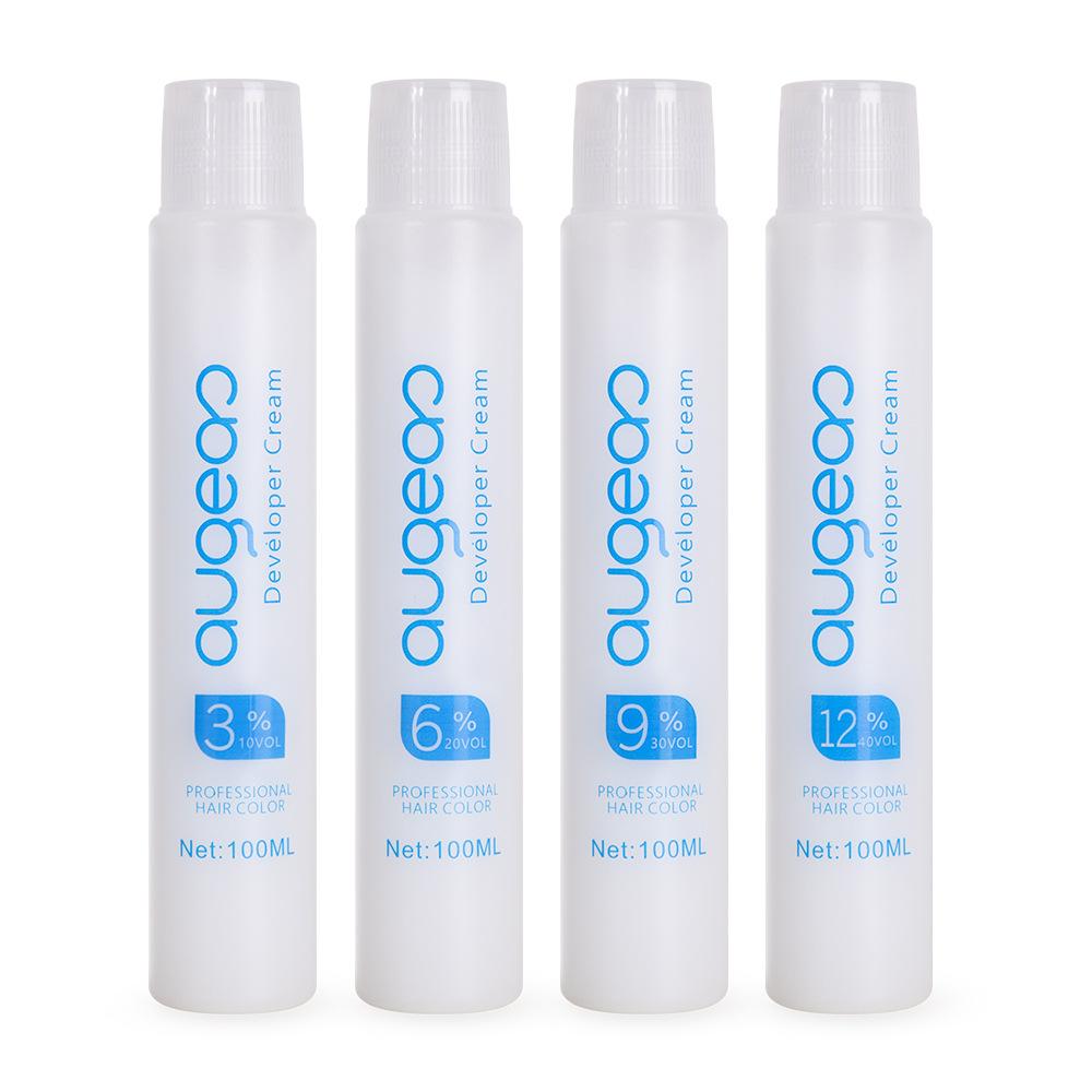 

4 вида молока с перекисью водорода, ароматизаторы, маленькие бутылочки с краской для волос, мягкие средства по уходу за волосами, молоко с перекисью водорода. 6%