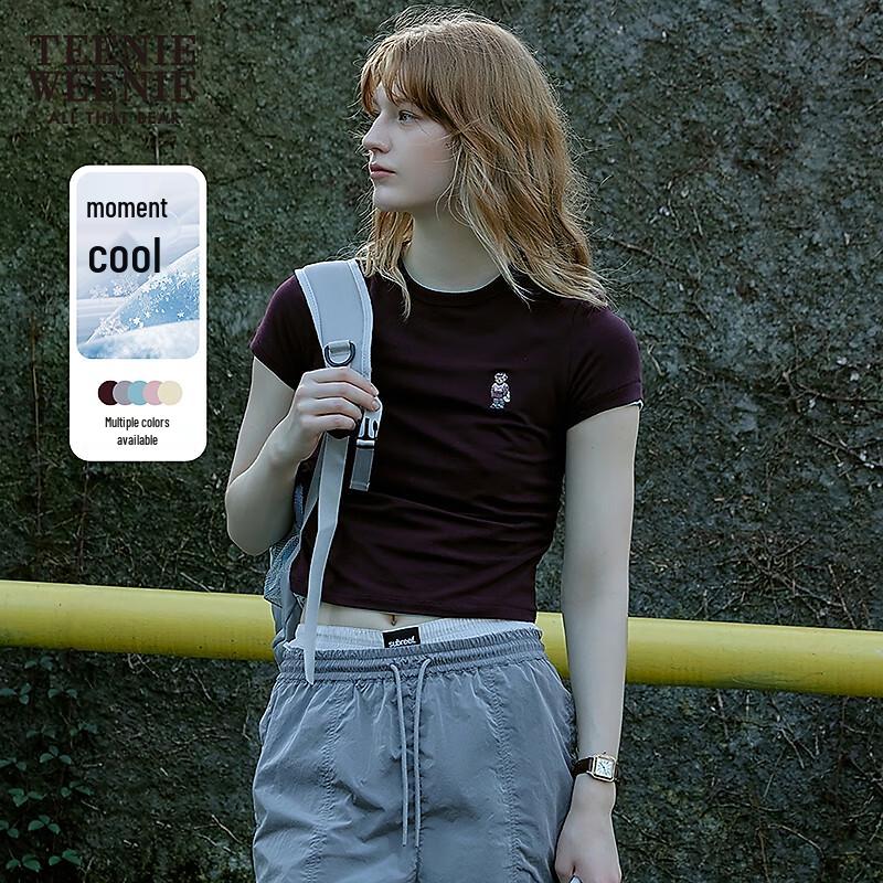 Teenie Weenie 2025 Summer Cooling Bear Embroidered T-shirt M