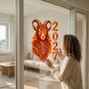 Reusable PVC Glass Film for Shop Displays Chinese New Year Window Clings, 2027 of Goat Static Decorative Stickers Doors Windows No?Glue Lunar