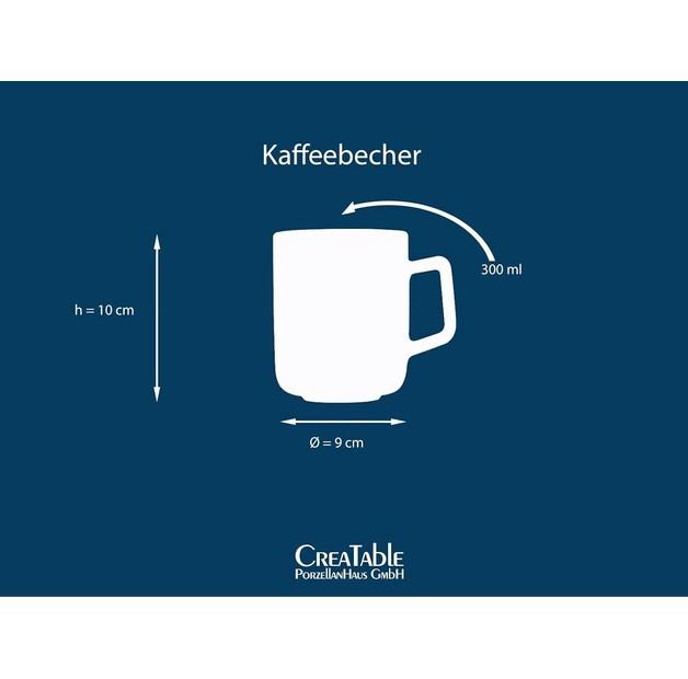 Set of Coffee Mugs CreaTable Nordic Fjord Collection Coffee Mug Set, 6 Pcs. (21522)