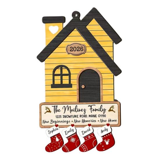Housewarming Gifts for New House Wooden Hanging New Home Ornament First Home Owners Gift for Women Couple