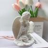 1 3D Printed Prayer Angel Statue, Kneeling Prayer Angel Sculpture Ornament, Angel Girl Decoration Ornament Artistic Angel Statue